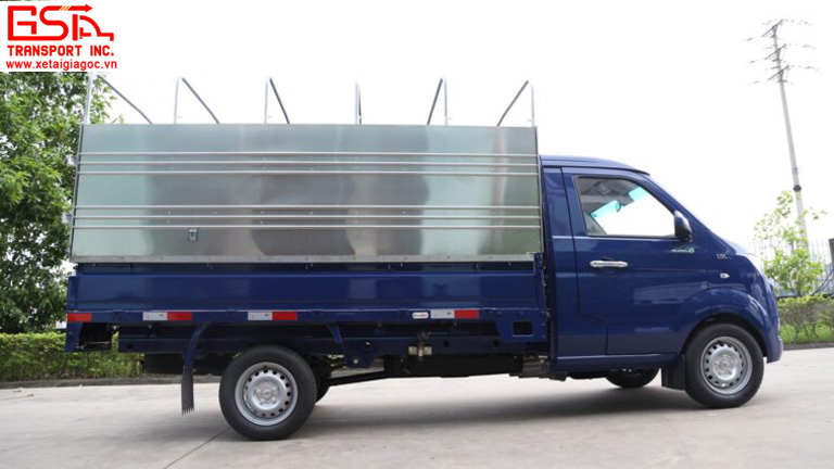 Kích thước thùng xe tải SRM T30 thùng khung mui 990kg