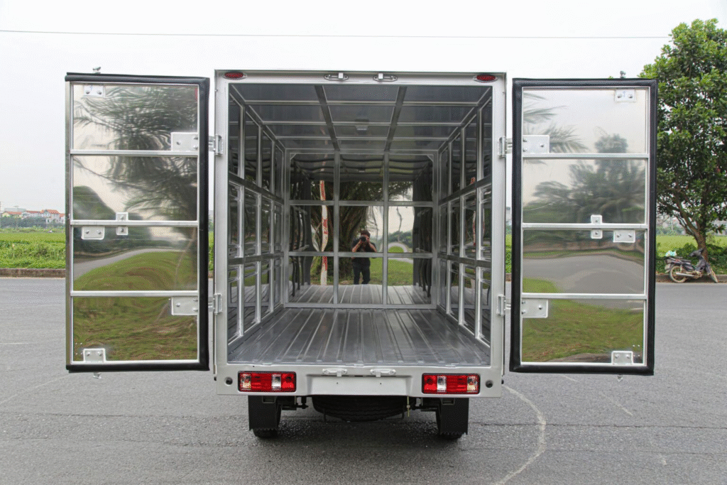 Kích thước thùng xe tải SRM K990 thùng kín