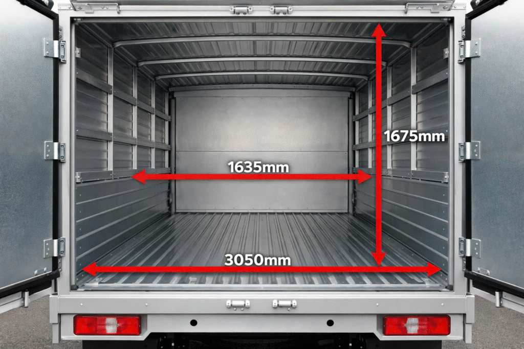 Kích thước thùng xe tải SRM T15