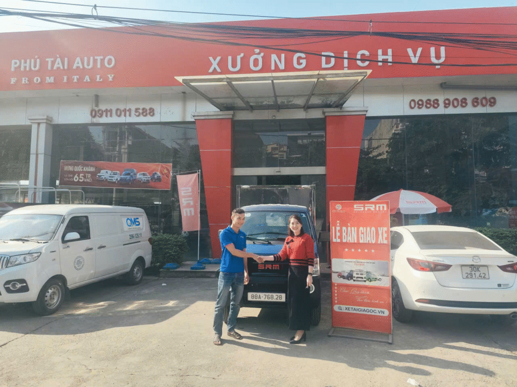Tổng đại lý xe tải SRM miền Bắc đồng hành giao xe và hậu mãi chuyên nghiệp