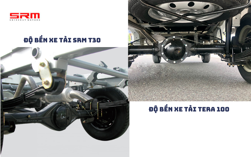 So sánh chi tiết về độ bền xe tải SRM T30 vs Tera 100