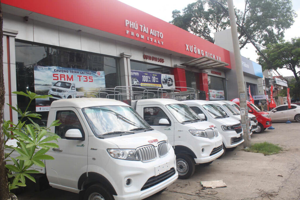 SRM Phú Tài phân phối các dòng xe tải SRM như T20A, T30, T35, T50 chính hãng.