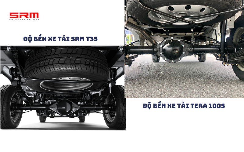 So sánh chi tiết về độ bền  xe tải SRM T35 vs Tera 100s