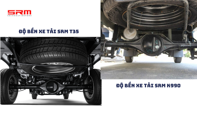 So sánh chi tiết về độ bền xe tải SRM T35 vs SRM K990