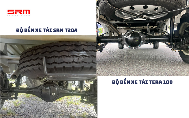 So sánh chi tiết về độ bền xe tải SRM T20A vs Tera 100