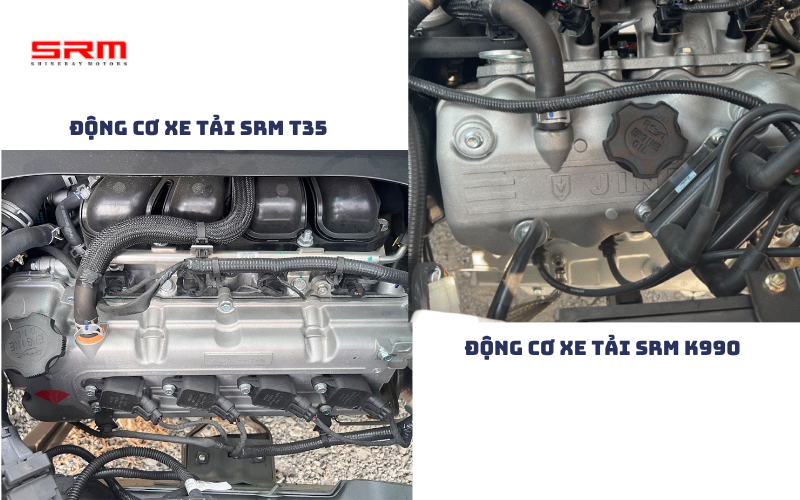 So sánh chi tiết về động cơ xe tải SRM T35 vs SRM K990