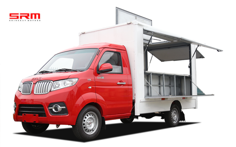 Xe tải SRM T30 xe tải nhẹ 930 kg, thùng dài, vận hành linh hoạt.