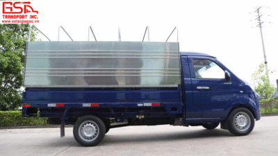 Kích thước thùng xe tải SRM T30 thùng khung mui 990kg