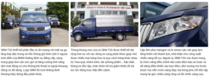 Thông số xe tải srm t30 thùng khung mui 