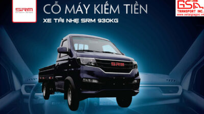 Xe tải SRM 930kg thùng lửng
