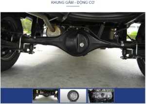 gầm xe tải thaco 990 thùng kín gầm xe tải thaco 990 thùng kín