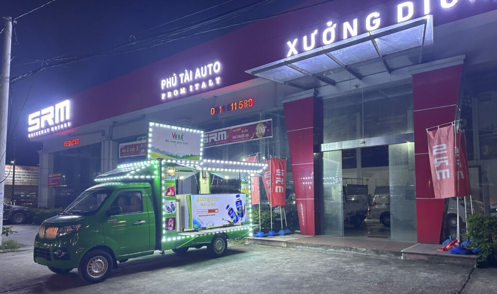 Xe tải bán hàng lưu động thiết kế thu hút