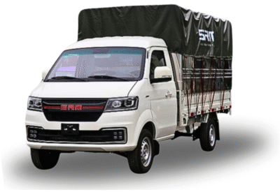Ngoại thất xe tải SRM T50 thùng mui bạt inox