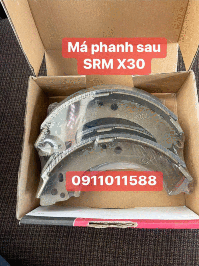 Má phanh sau xe tải SRM X30 chính hãng - kết cấu chắc, lắp đúng chuẩn xe.