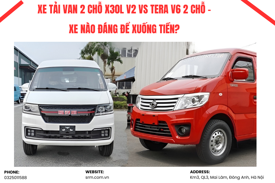 Xe-tai-van-2-cho-X30L V2-vs-Tera-V6-2-cho