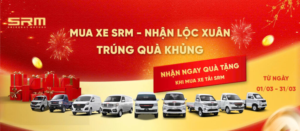 Ưu đãi xe tải SRM tháng 3