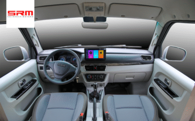 Nội thất SRM X30L V5 đơn giản, dễ dùng, thoải mái cho chạy hàng mỗi ngày.