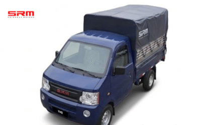 Xe tải SRM T10 thùng khung mui hợp giao hàng nội đô, chở hàng khô